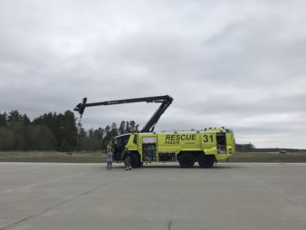 Ämari lennubaasi päästeauto. Foto: Hans Lõugas